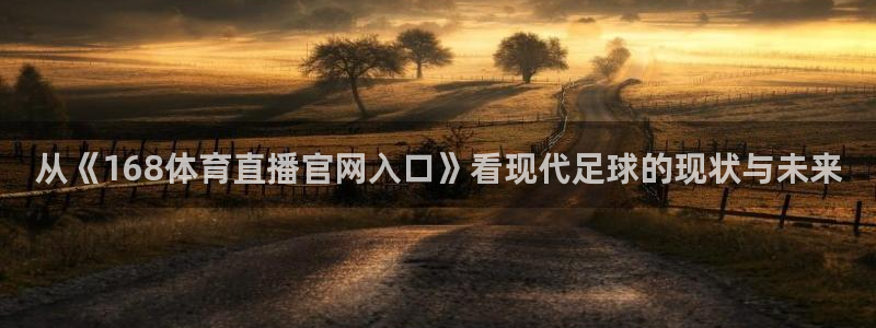 从《168体育直播官网入口》看现代足球的现状与未来